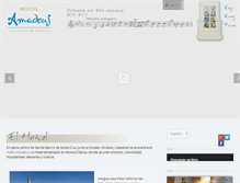 Tablet Screenshot of hotelamadeussevilla.com